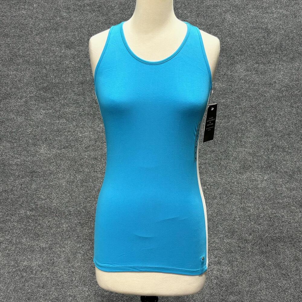 Lauren Ralph Lauren Tank Top Womens XS Blue White Colorblock Active Stretch